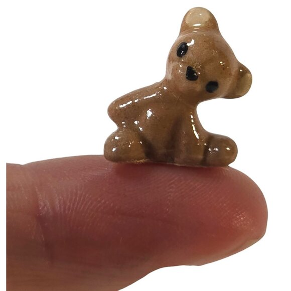 Vintage Hagen Renaker Figurine Little Brother Teddy Bear Figurine Miniature Mini - Picture 6 of 7